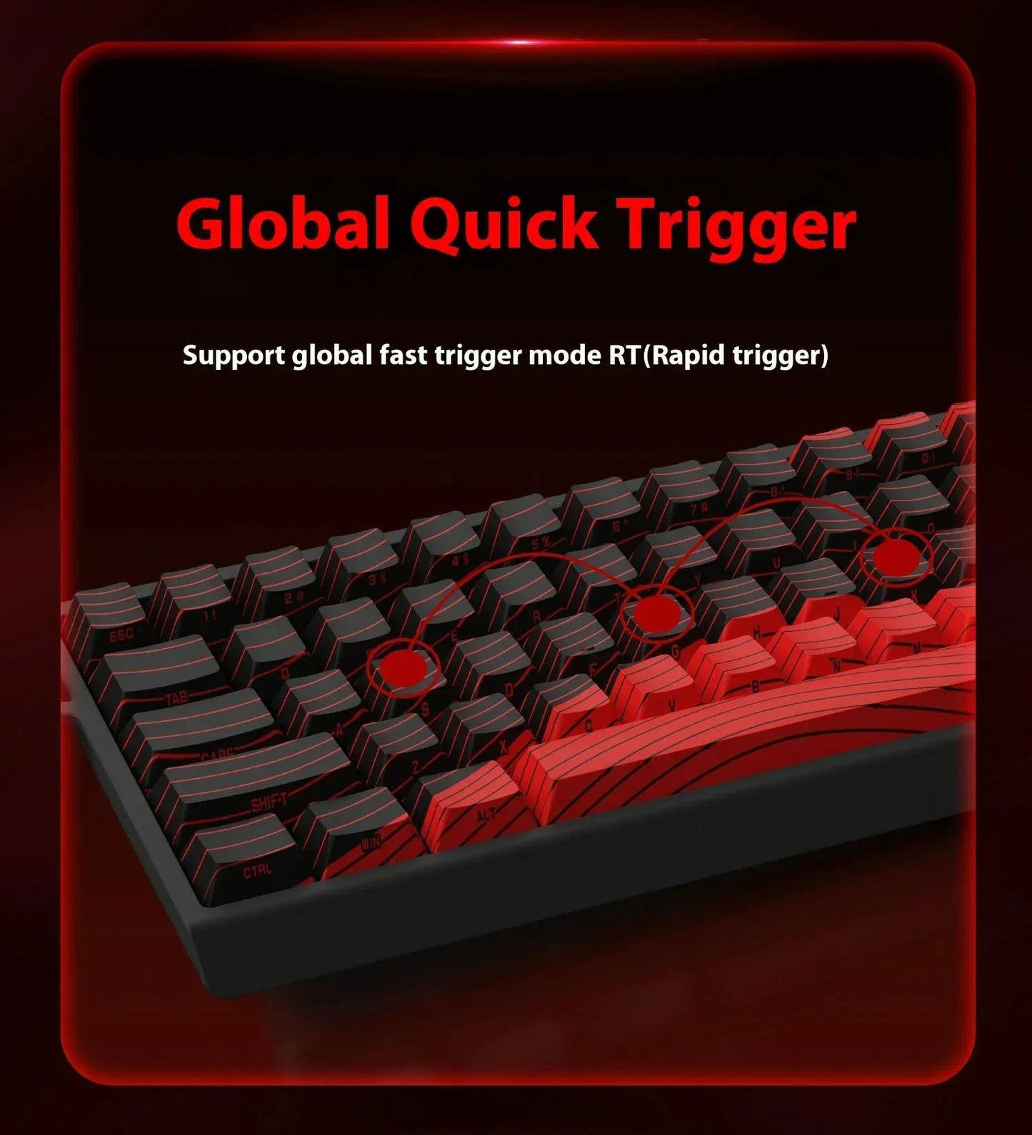 Teclado Gamer MADLIONS MAD 60/68HE – Switch Magnético, 8K Hz, Hot Swap e Ultra Responsivo