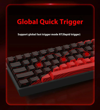 Teclado Gamer MADLIONS MAD 60/68HE – Switch Magnético, 8K Hz, Hot Swap e Ultra Responsivo