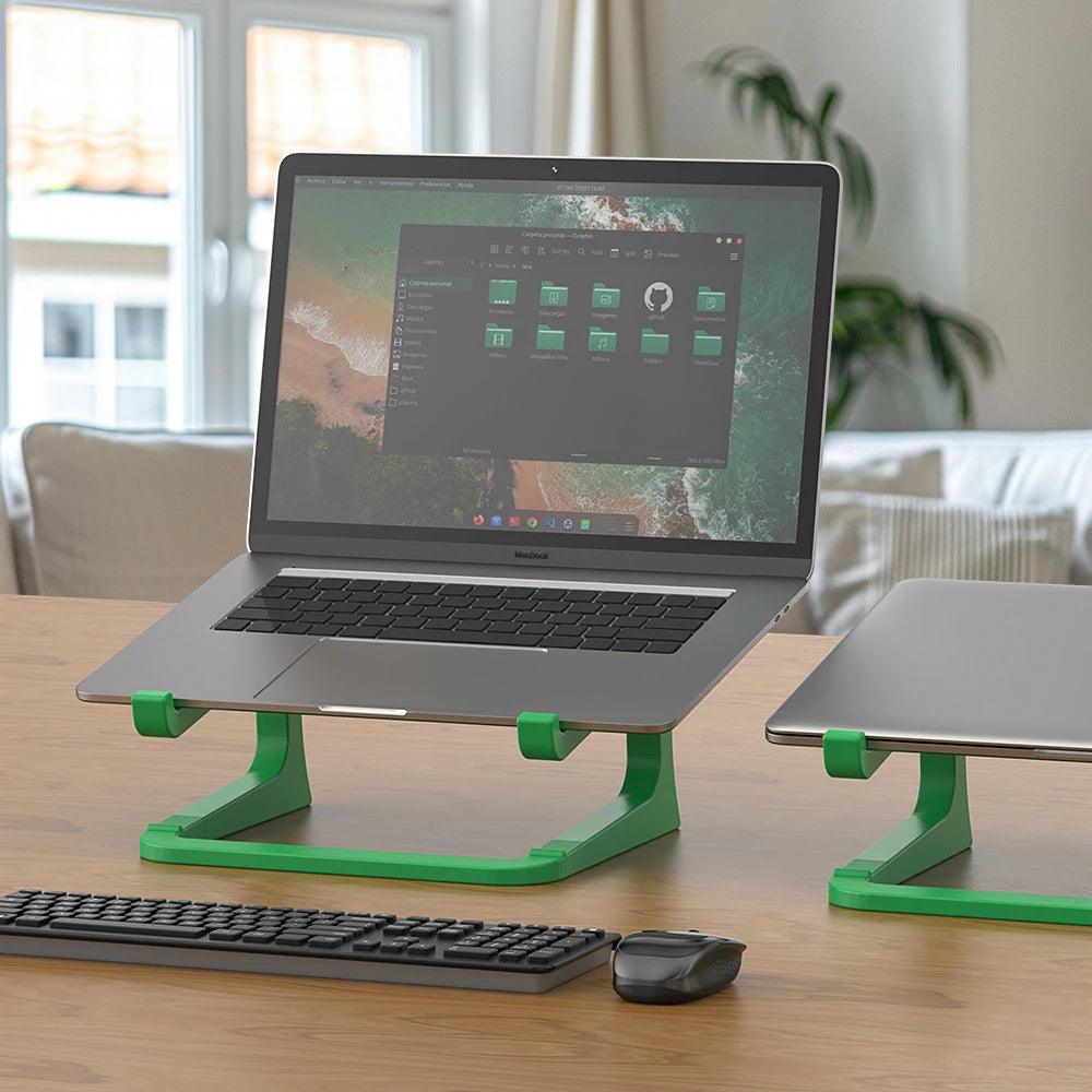Suporte ergonômico para laptop com suporte para teclado
